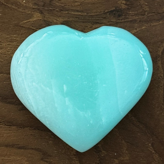 Blue Aragonite Heart 100g