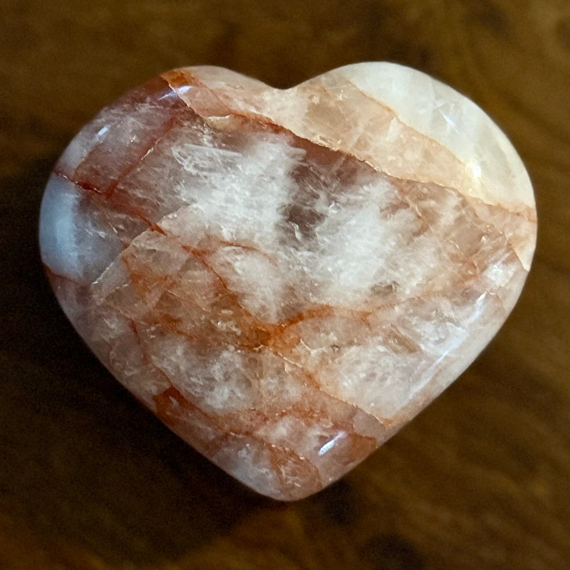 Fire Quartz Heart 145g