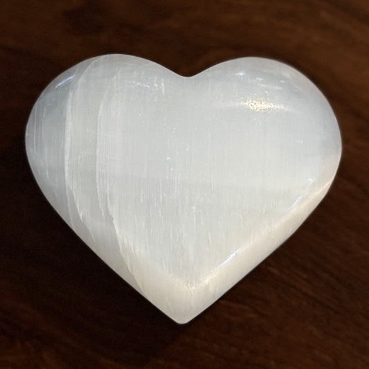 Selenite Heart Large