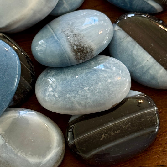 Blue Opal Worry Stone