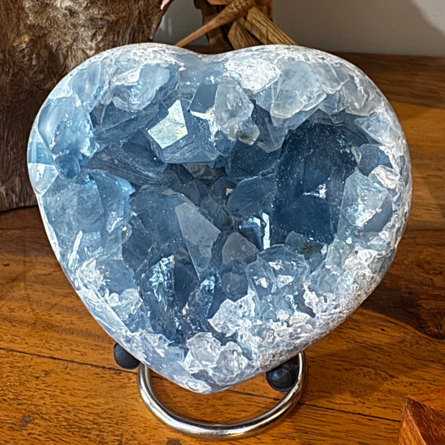 Celestite Heart 1035g